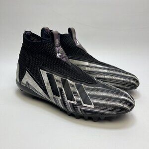 adidas Men's Black and Silver Soccer Cleats